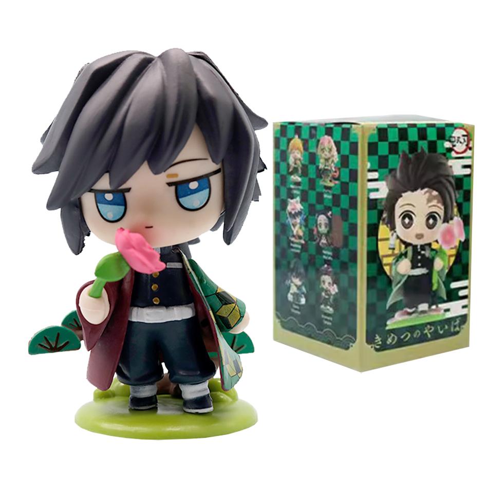 Anime Demon Slayer 6Pcs/Set Small Figure Boxed Character Multiple Combination Sets Cute Anime Toy Gift Collection Decoration PVC