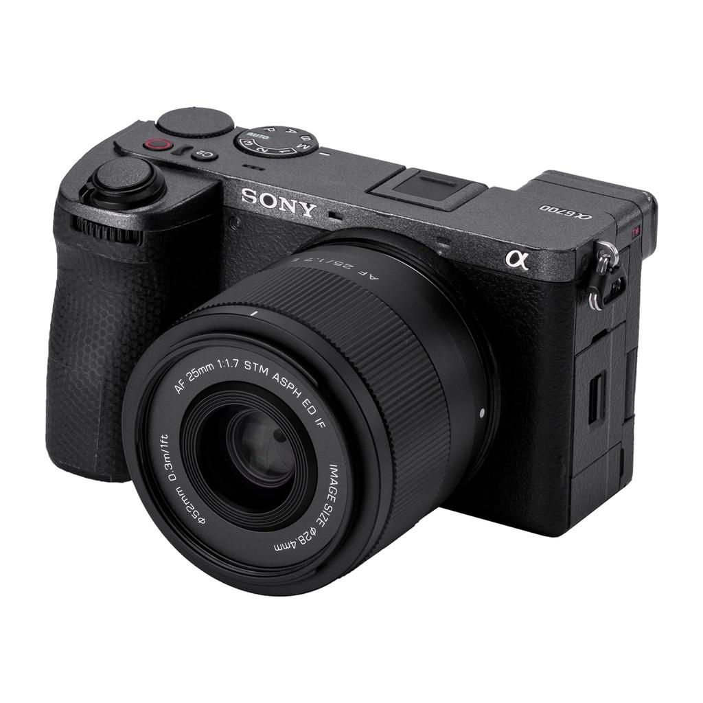 VILTROX AF 25mm E Objektiv für Sony Kompakte und Große Blende Wechselobjektiv für Sony und Andere Spiegellose Kameras F1.7 E-Mount, Leichtgewicht,