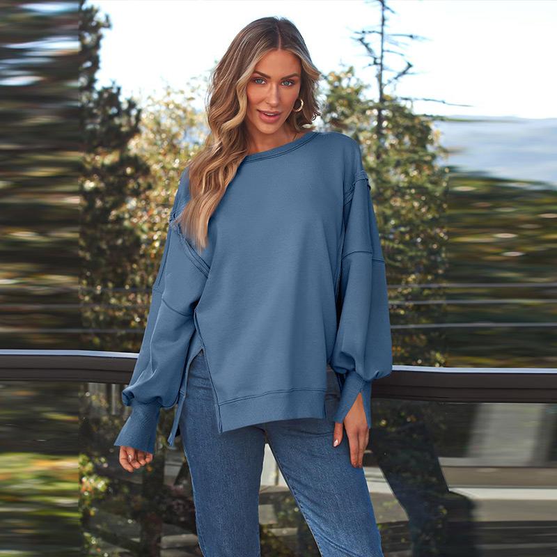 Womens Oversized Sweatshirts Hoodies Crewneck Shirts Fall Outfits Fashion Teen Girls Winter Clothes