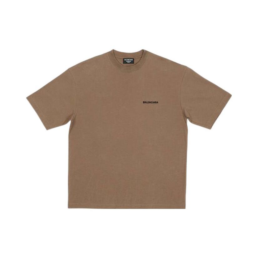 Balenciaga Back Logo Regular Fit Vintage T shirt 612966TMVF47761