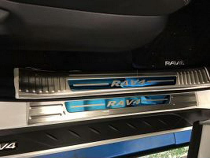 2020-21 RAV4 Stainless Steel Door Sill Protector - Interior/Exterior Welcome Pedal Guard