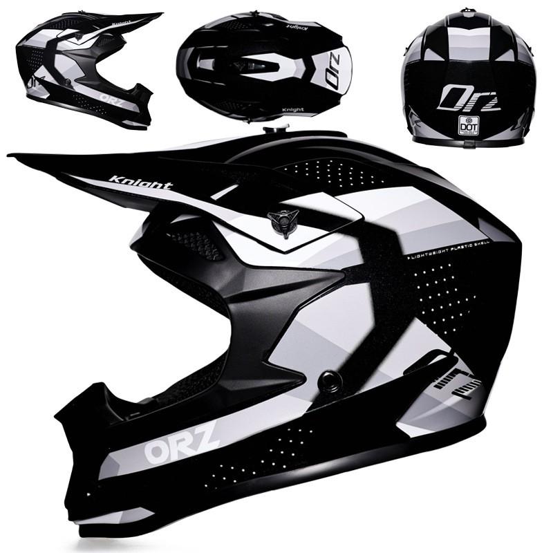 Offroad-Motorradhelm Herren Damen ABS Integralhelm Dirt Bike Große Größe Belüftet Trail Riding