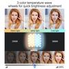 Clip-on LED Fülllicht für Telefon Selfie Licht Konferenz Video Licht 2500K-9000K Dimmbar Eingebaute