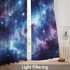Abstract Galaxy Curtains Space Universe Nebula Night Starry Decor for Baby Room Bedroom Nursery Home Decorations with Rod Pocket
