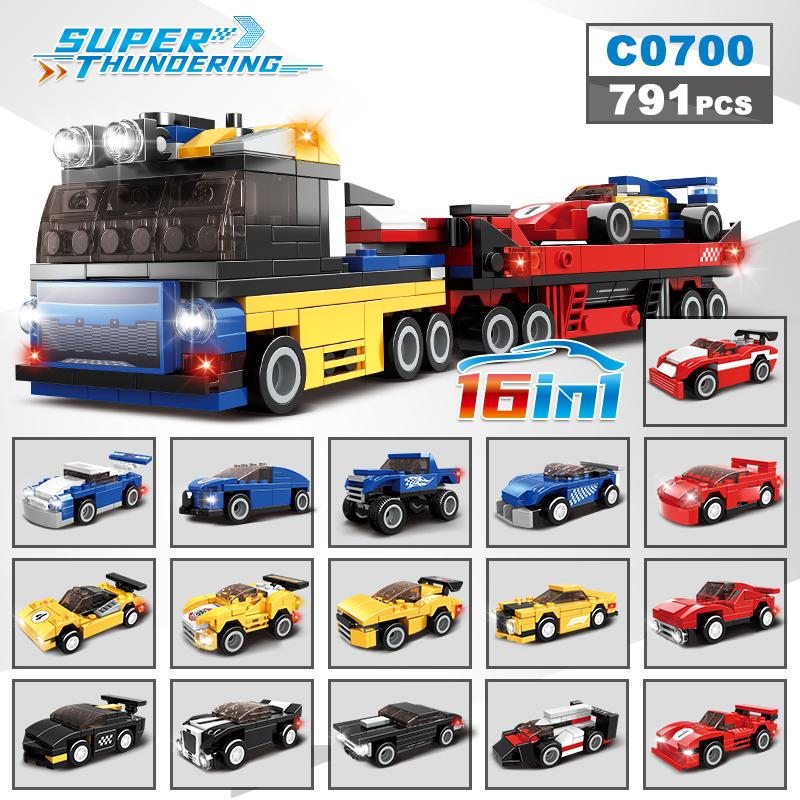 

WOMA TOYS RTS C0700 792 шт. Сборная модель Мини-машинка Кирпичи Игрушки Дисплей Сборка машинки Наборы Мини-строительная машинка Игрушка