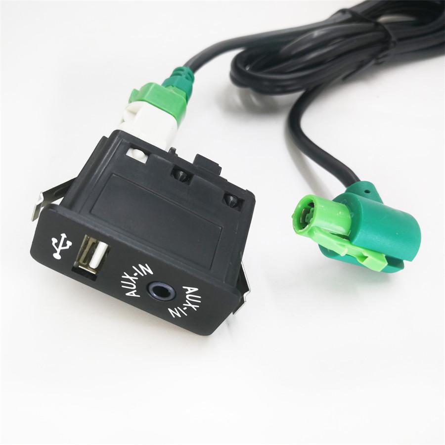 1Pc Adapter Cable Radio on Aux in Audio Stereo Changer Switch Button Fit For BWM