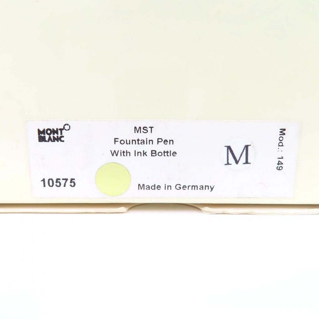 Pristine MONTBLANC Fountain Pen Meisterstück 149 PIX Nib 18K Black 18K 10575 Used