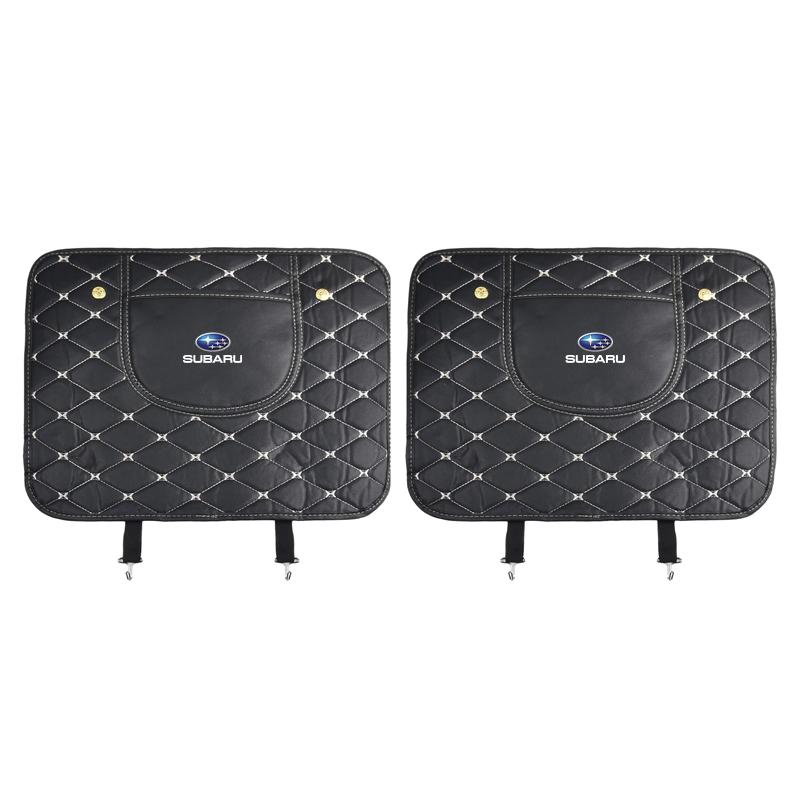 Car Seat Back Storage Protective Pad Prevent Kick Mat For Subaru Legacy LEVORG WRX Outback XV Forester Ascent Exiga SOLTERRA Tribeca