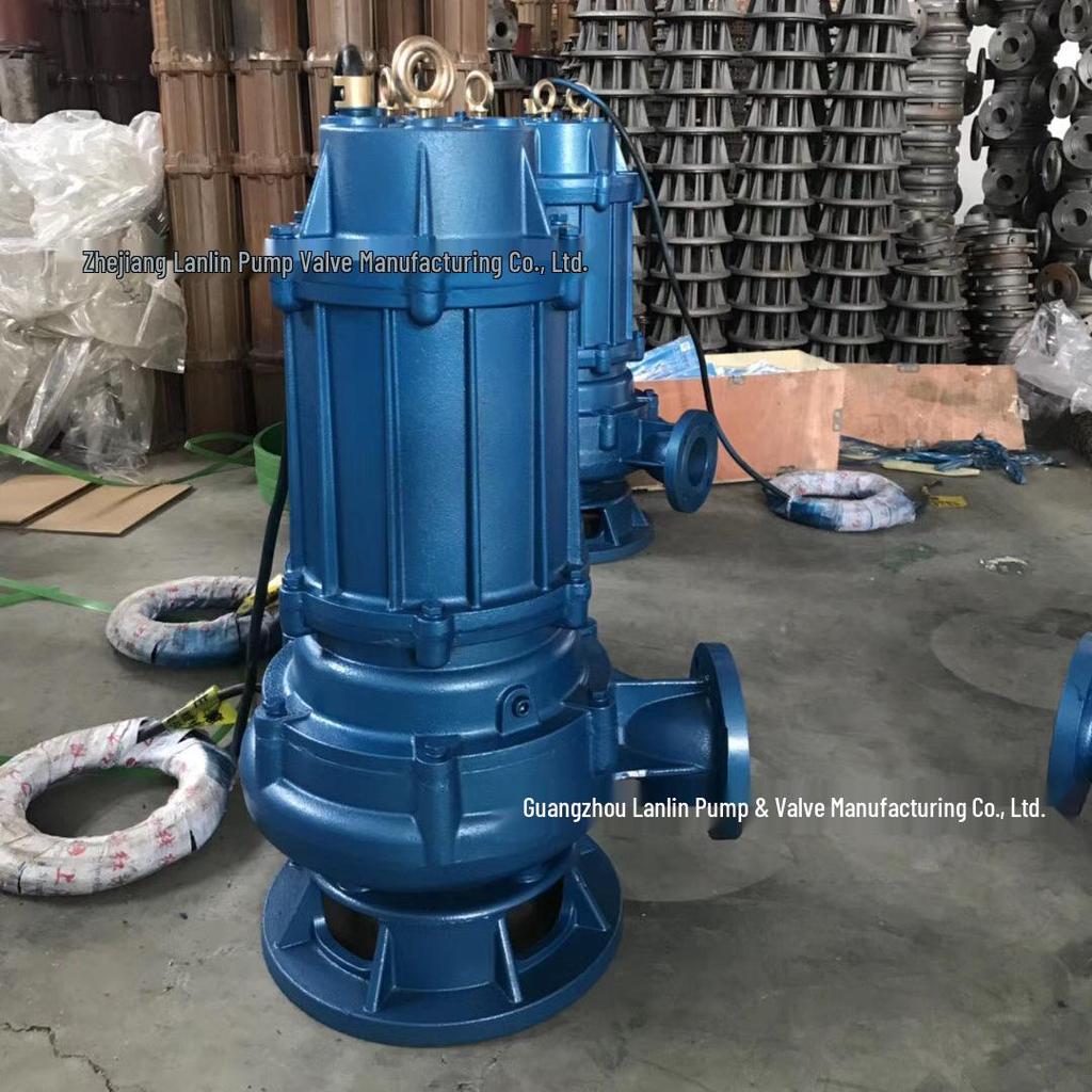 High-Power Non-Clogging Submersible Sewage Pump 80WQK35-7 for Water Treatment Plants