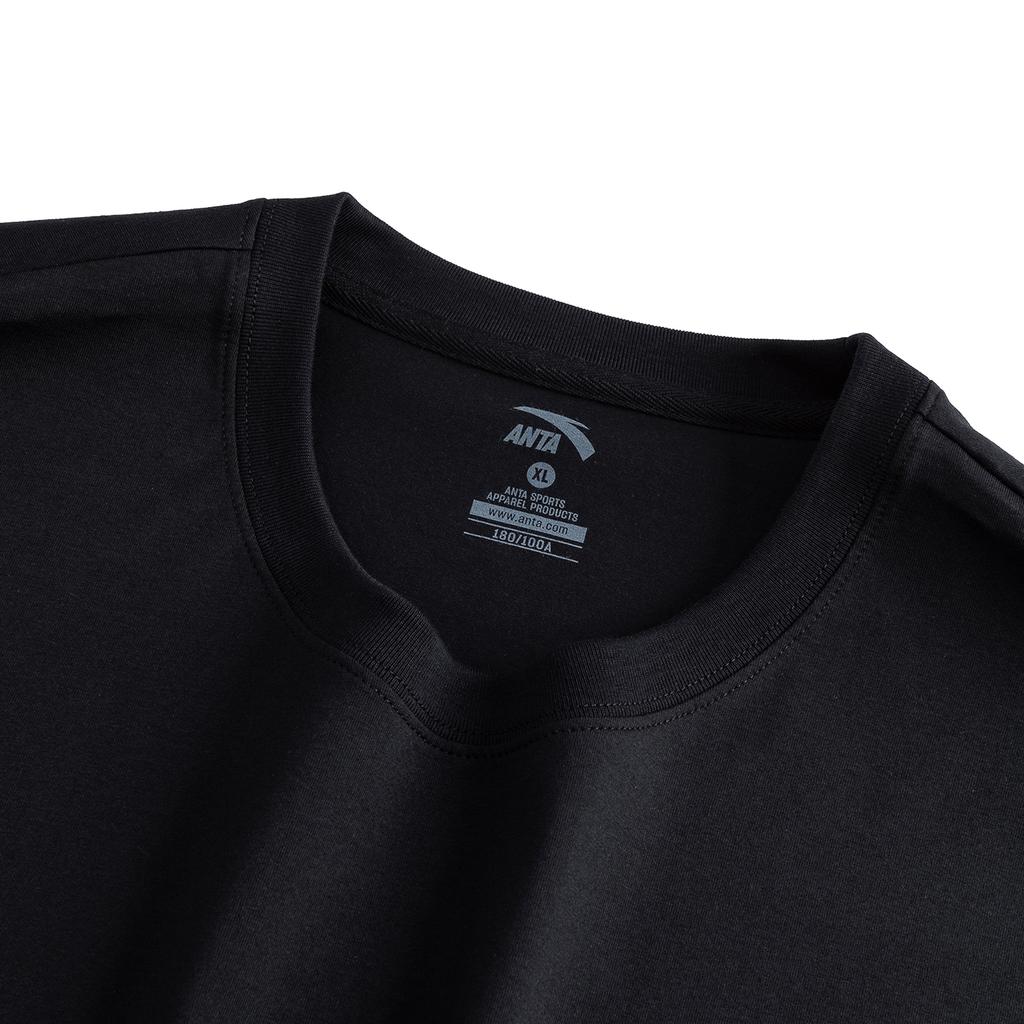 Anta Mens Knitted Sports Loose Tank Top Summer 2026 Men tops Basic-Black 952628115-2