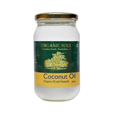 Huile de coco vierge biologique pressée à froid, 350 ml | Sans produits chimiques | Naturelle et comestible | Certifiée NPOP | Certifiée biologique