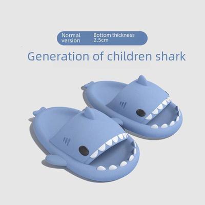 Shark Kids' Cartoon Non-slip Summer Slippers - Indoor Parent-Child Sandals for Boys & Girls