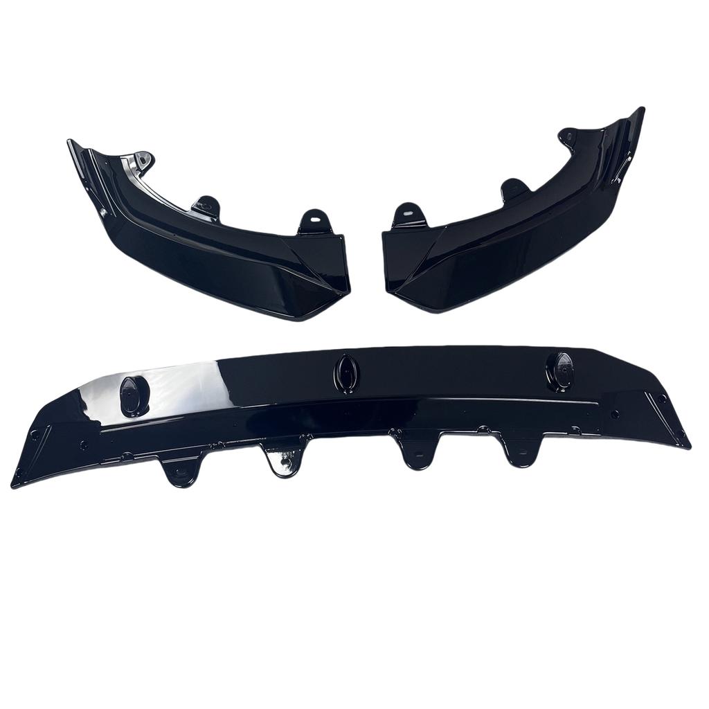 MP Style Gloss Black Front Bumper Lip Splitter For BMW X3 G01 X4 G02 IX3 G08 25d 30d M40i M40d M Sport 2022-2024 Facelift Tuning