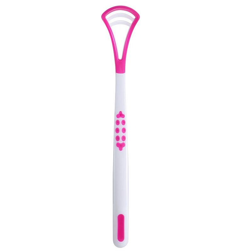 Portable Silicone Tongue Scraper & Breath Freshener Cleaner