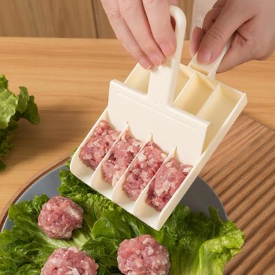3/4-Zylinder Fleischbällchenformer Antihaft-PP Fleischbällchenschneider und Schöpfer Ergonomischer Griff Ergonomischer Griff Küchenhelfer n für das Kochen zu Hause