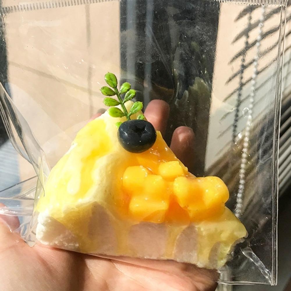 Mini Cute Cake Squishy Fingertip Toy Chocolate Cheese Slow Rebound Toy for Kid Gifts