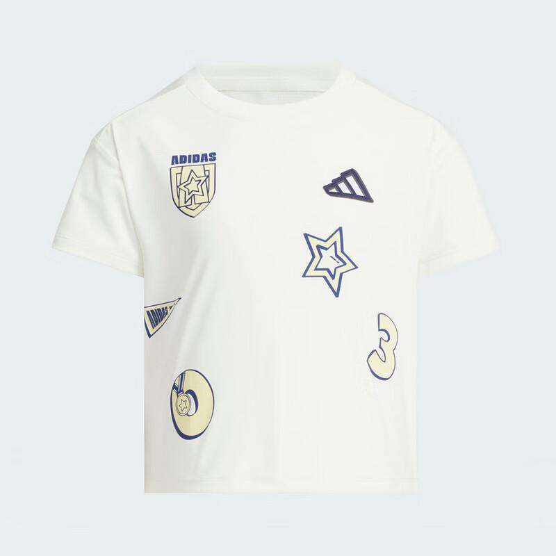 Adidas Girls  Short Sleeve T-Shirt JM3438 110