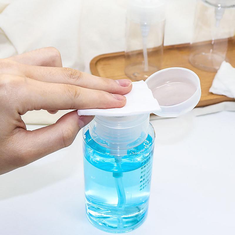 100/120/300Ml Refillable Bottles Empty Press Pump Dispenser Nail Art Polish Remover Cleaner Makeup Bottle Manicure Tool Diy