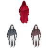 Medieval Knight Cosplay Cloak With Hood For Halloween Costume Role Play