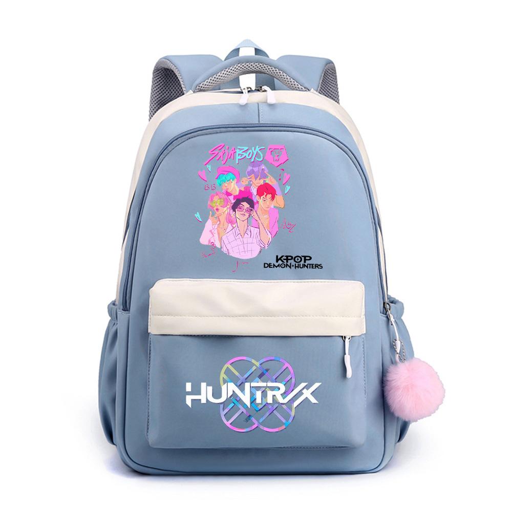 Niedlicher Anime K-Pop bedruckter Rucksack mit großer Kapazität für Teenager, Studentin, Student, Schulranzen, Büchertasche, Kindergeschenk, Damen, wasserdichte Reisetasche, Mochila