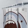 Waterproof Shower Curtain with Cute Shark Design Heat Resistant Machine Washable Non-Transparent 180x180cm