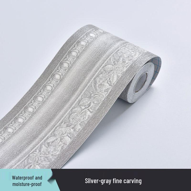 Plintă Decorativă Impermeabilă din PVC și Autocolante de Perete pentru Casă