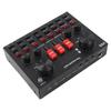 Live Sound Card 8 Modes Voice Changer Sound Mixer Board with 16 Sound Effects for Karaoke Live Streaming
