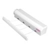 White Retractable Clothesline Punch Installation Laundry Drying Line  Balcony Bathroom Laundry Room