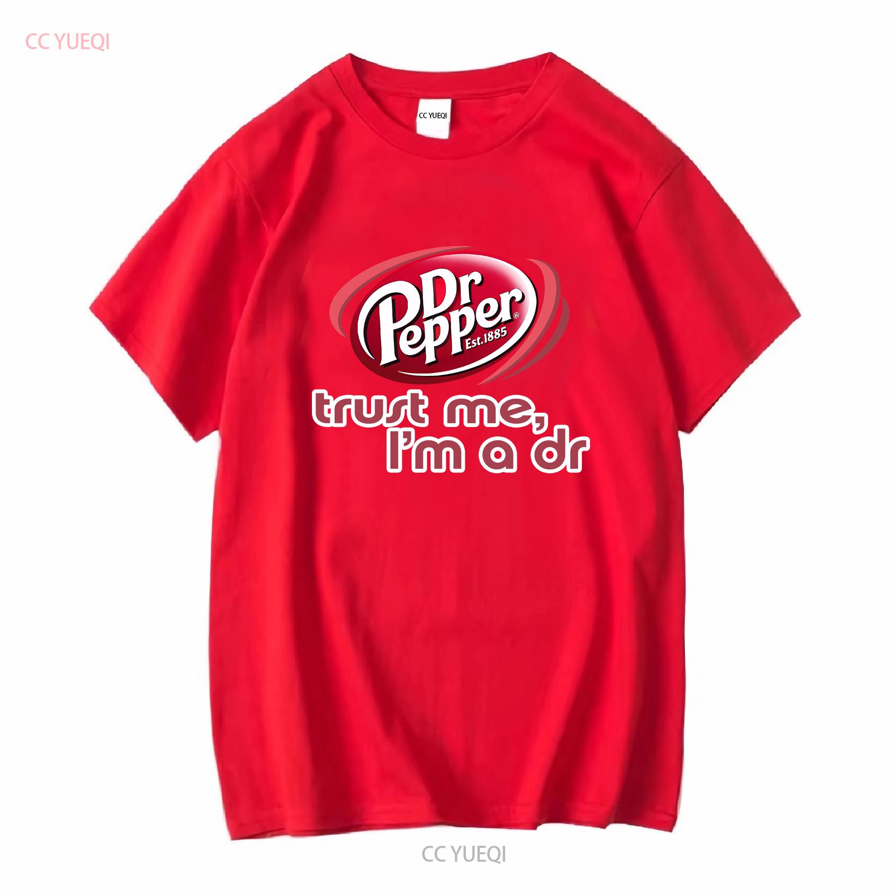 Винтажная футболка Dr Pepper Мужская XL Доверь мне, я врач Черный круглый вырез Взрослый винтажный Стирка модный графический Стильный Унисекс S
