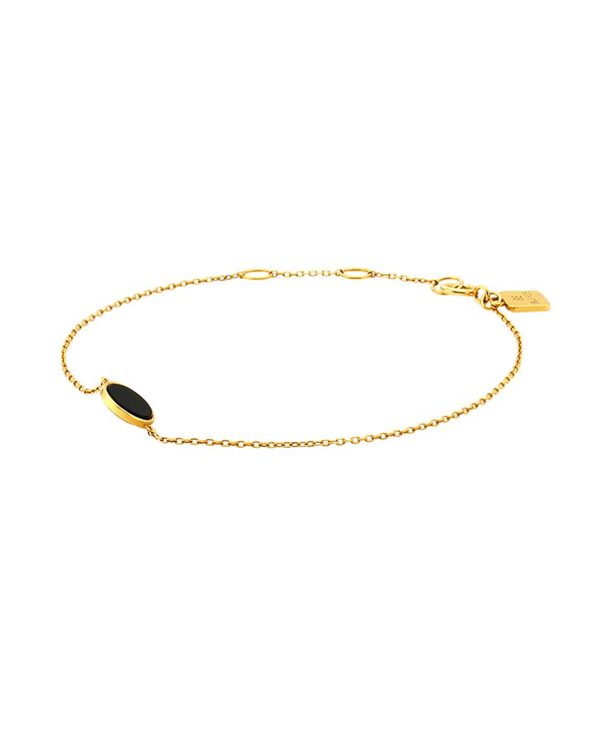 Begins Roca Mini Round Onyx Bracelet