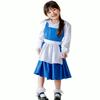 MANAMANA Town Belle Apron Princess and Headband Princess 120cm Kids' Dress, Dress, Set, 2-Piece Set, Blue, Girls' Costume, Transformation, Cosplay,