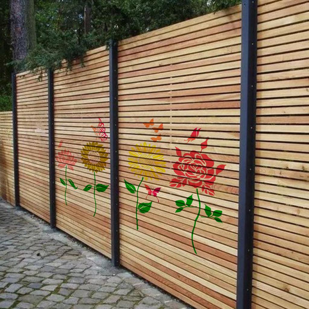 Flowers, Butterflies, Hollow Templates for Painting, Spray Painting, Spray Printing, and Missing Printing Boards, Diy, Horticultural Design Templates