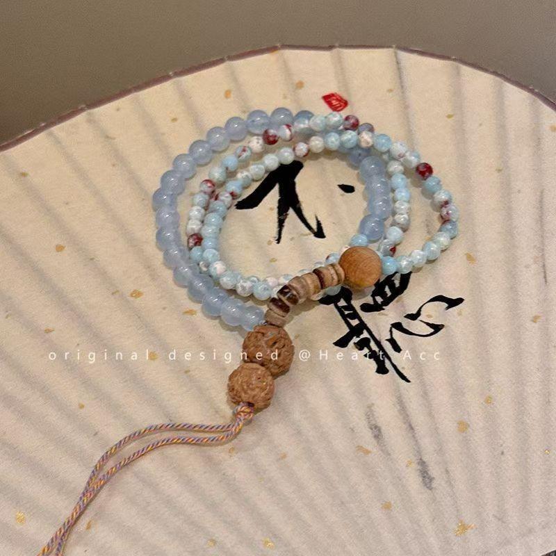 Retro Chinese Bamboo Beaded Bracelet - High-End Bestie Gift