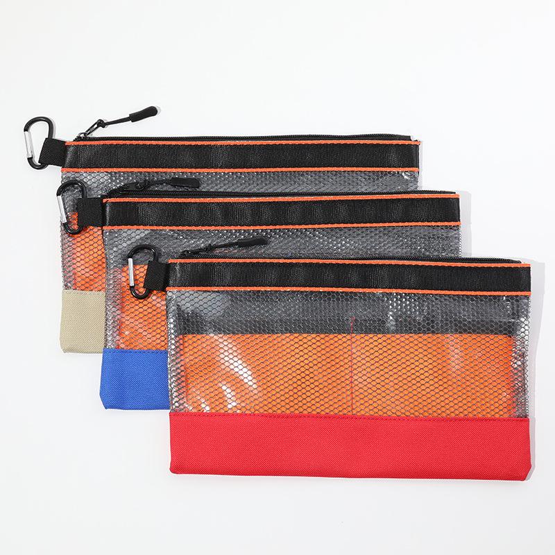 Large Transparent Waterproof Oxford Tool Bag with Hook