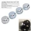 4PCS 1.98 Inch Trailer Axle Dust Caps Steel Trailer Axle Bearing Grease Covers for 2000-3500 Lbs Boat Trailer Camping Vehicle