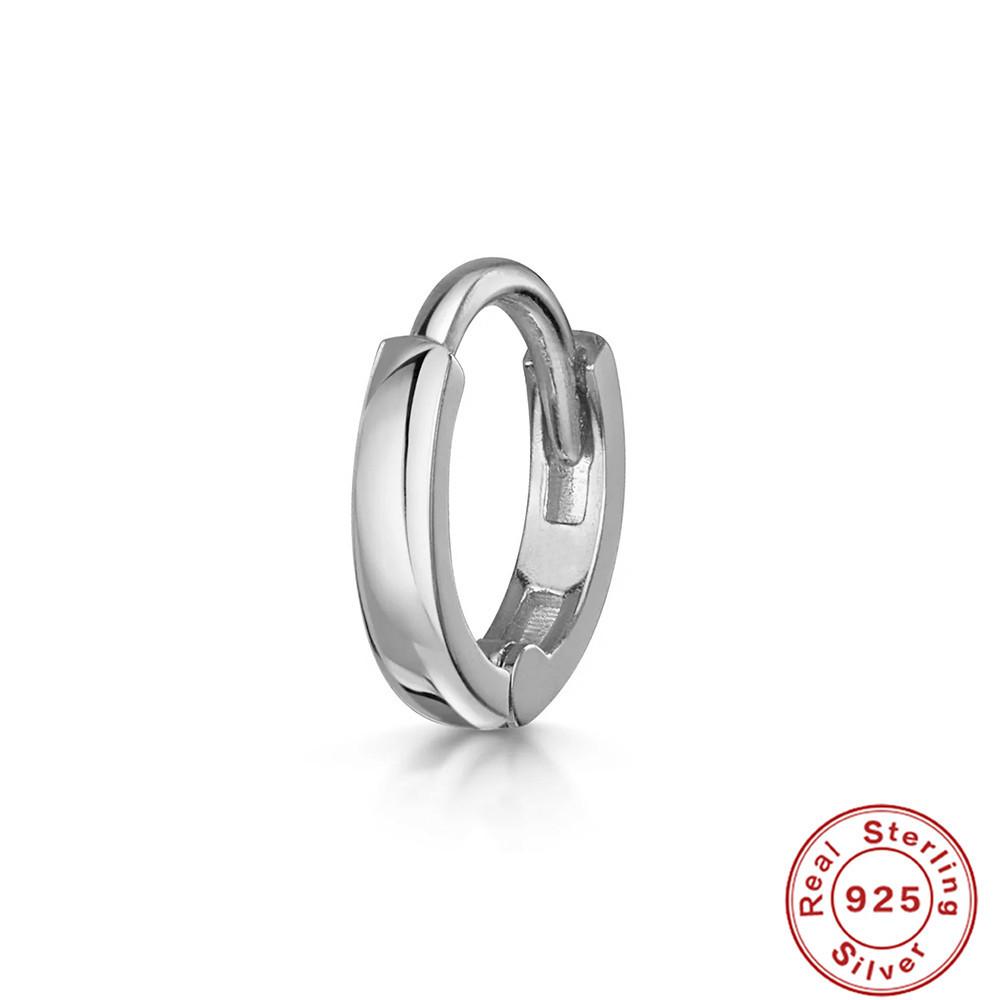 S925 Sterling Silver Cartilage Piercing Zircon Diamond Earrings Ear Buckle Earrings Earbone Ring Hipster Earrings