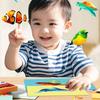 3D Children's Stickers DIY Handmade Sticker Toys Gifts Geometric Collage Sticker Book