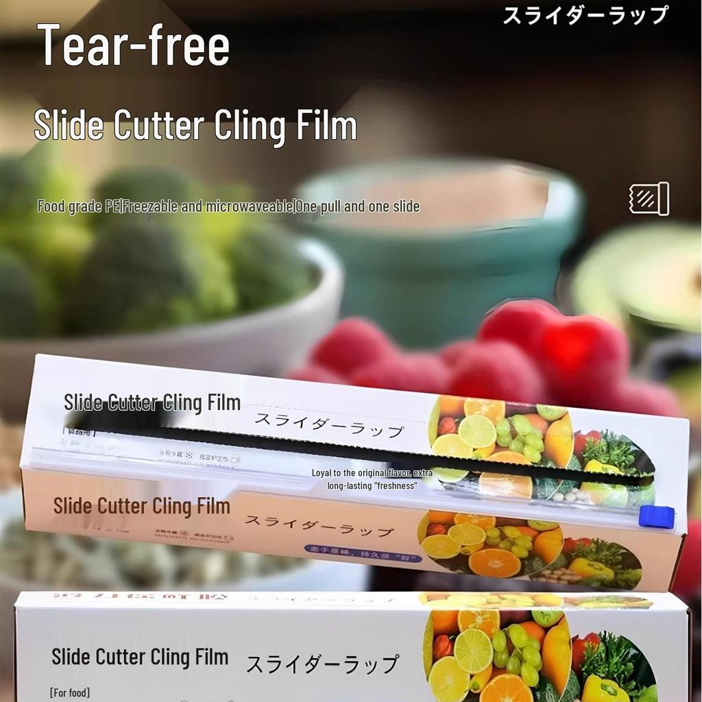 Handreißfreies Frischhaltefolien-Set mit Schneider – Dicke, große Rolle für den Küchengebrauch