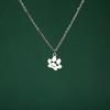 Lemegeton Cane Gatto Zampa Collana Personalizzata Acciaio Inossidabile Gioielli Personalizzati Memoriale Animale Domestico Catena al Collo Bambino Donna Accessori