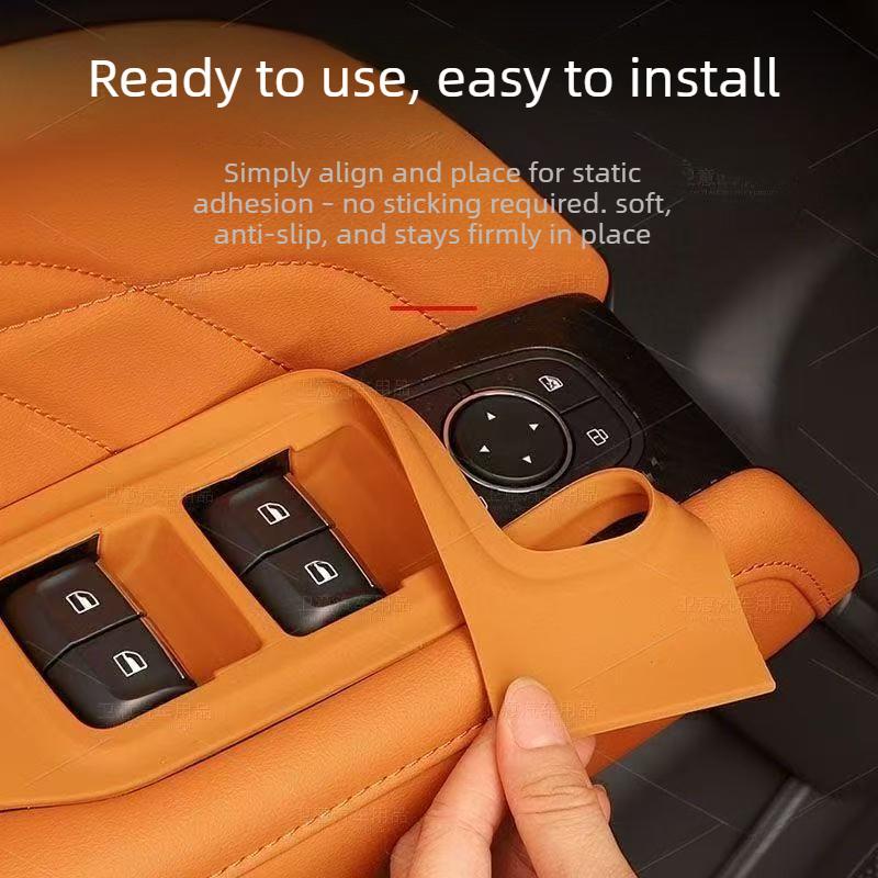 For Second Generation Haval H9 Door Storage Box Glass Lifting Silicone Pad Window Storage Box Modified Decorative Accessories