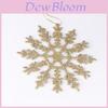 Delightful 12cm Plastic Christmas Snowflake Decorations For Festive Holiday Cheer In Various Colors
