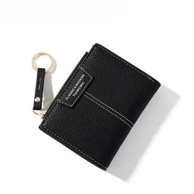 Fashion Short Women Wallets ID Card Holder Zipper Coin Pocket Ladies Purses Female Wallet CLE