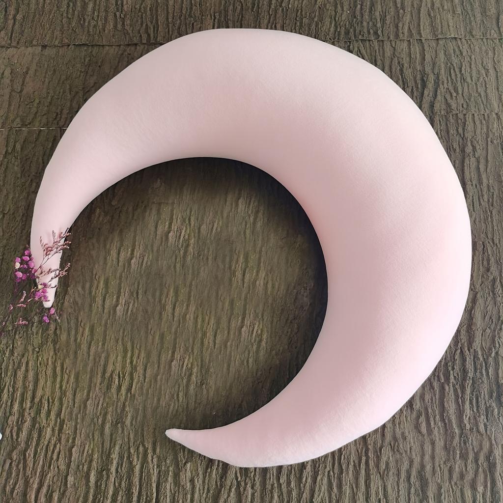 Newborn Moon Photography Prop Pillow Baby Full Moon Moon Hug Pillow Set Washable Organic Cradle Aid for Infant Portrait Sessions