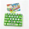 Cute 26-Key Keyboard Bubble Fidget Toy Cartoon Decompression Sensory Toy Portable Keychain Stress Relief Bag Pendant Gift