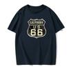 Neues Sommer Herren American Retro T-Shirt Hip-Hop Mode Lässig Persönlichkeit 66 Design Kurzarm Alltagskleidung
