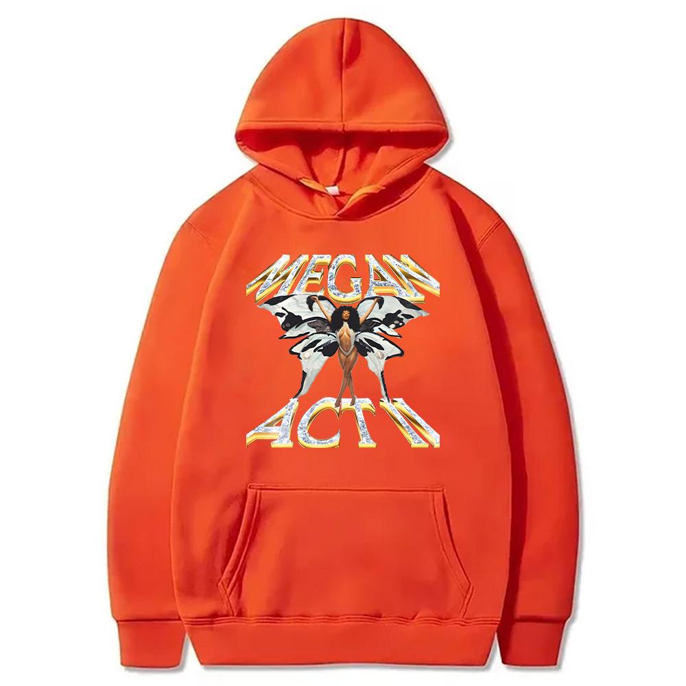 

Женская одежда Megan Thee Hoodie Stallion MEGAN Act Ll Deluxe LP Новый дизайн Толстовки Осень Зима Мягкие пуловеры Sudaderas XXXL