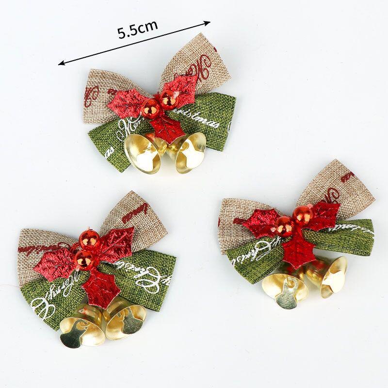 Christmas Bowknot Bells: Tree & Gift Decorations, Sealing Ties, Hair & Handmade Accessories