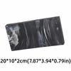 Shatterproof Silicone Storage Tray Non Slip Marbling Black Soap Dispenser Tray Easy Clean Grey Bathroom Tray Sink Vanity
