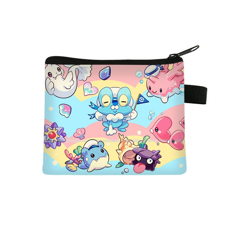 Pikachu children's coin purse, storage mini bag, cartoon portable key card bag