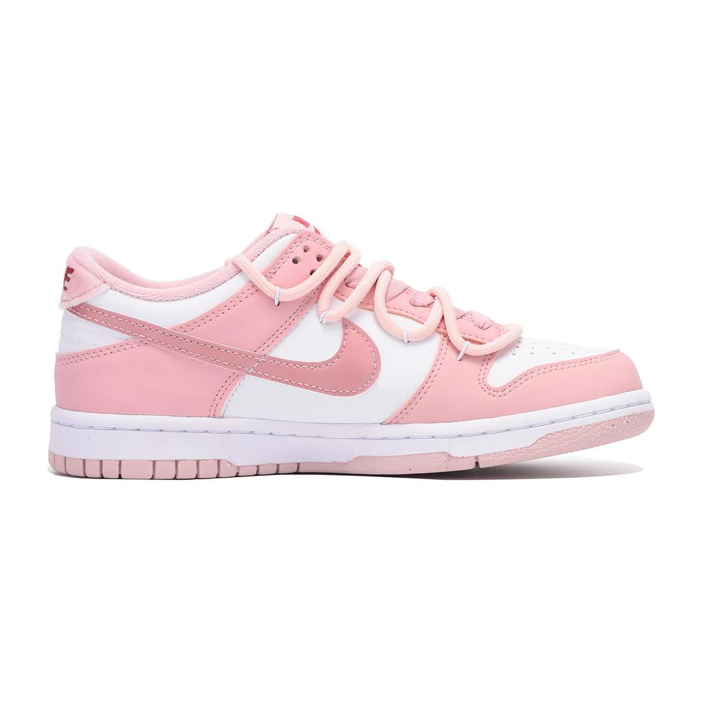 Nike Dunk Low Coverage Slip Resistant And Abrasion Resistant Low top Skateboard Shoes Women's Pink DO6485-600(Team59-)